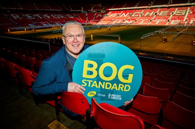 Prostate Cancer UK helps life long United fan Mark Farrington from Bolton after his recovery from prostate cancer , he can now get ???back in the game???. as Manchester United is the first Premier League club to achieve the gold BOG STANDARD,